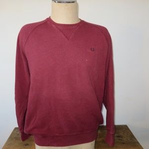 FRED PERRY SWEATSHIRT MAROON